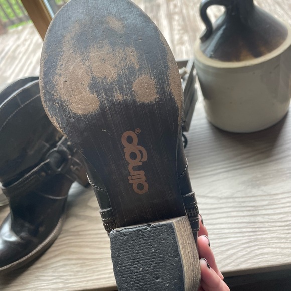 DINGO Leather Ankle Boots 8 - Picture 4 of 8